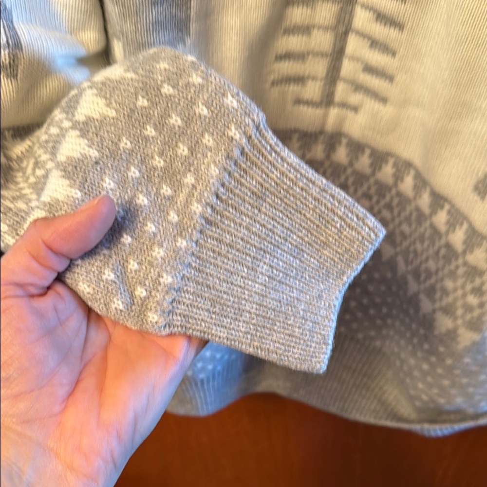 Gray Reindeer Pattern Sweater - Picture 5 of 6